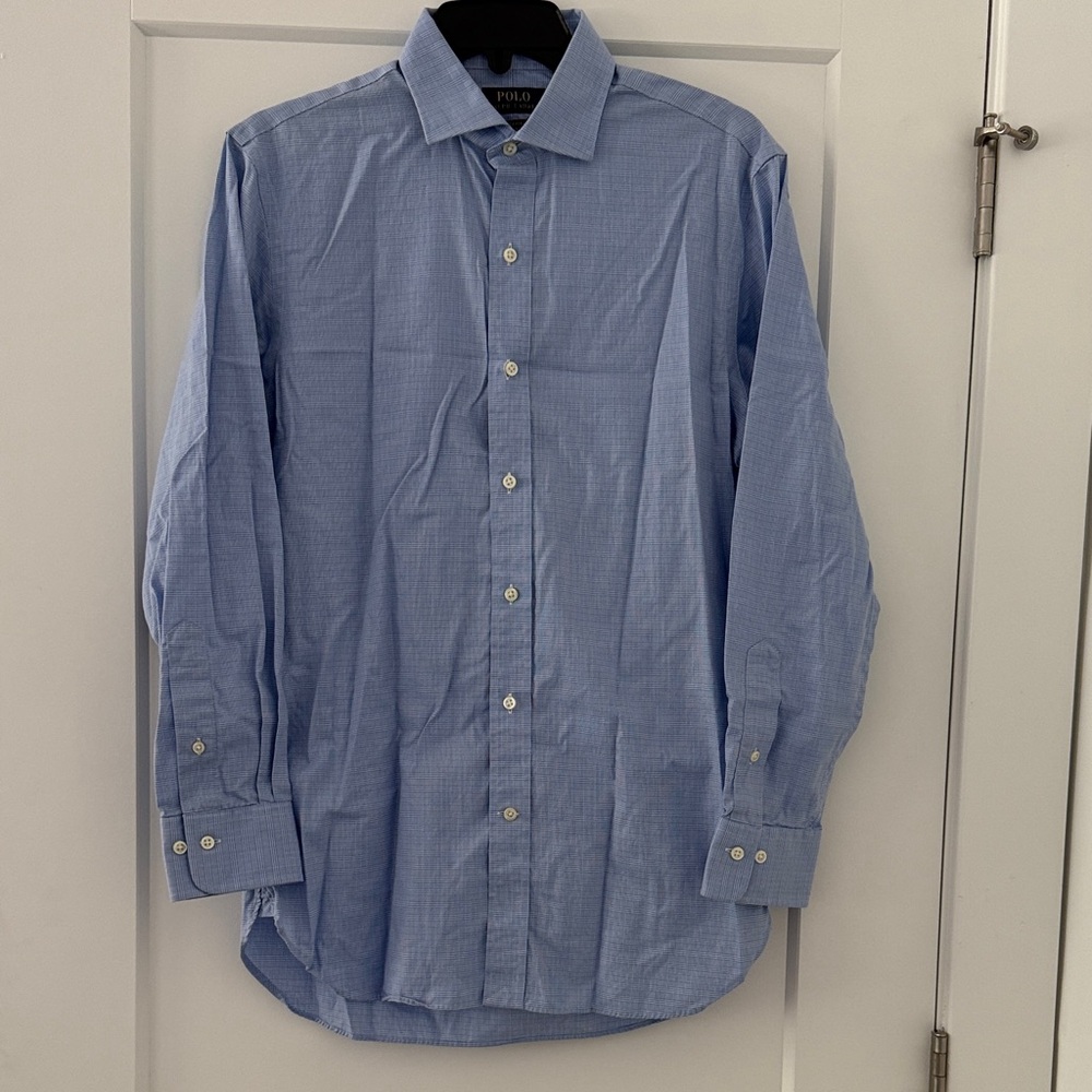 Polo by Ralph Lauren Men's Light Blue Dress Shirt
